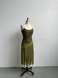 Sue Wong Silk Beaded Fairy Dress