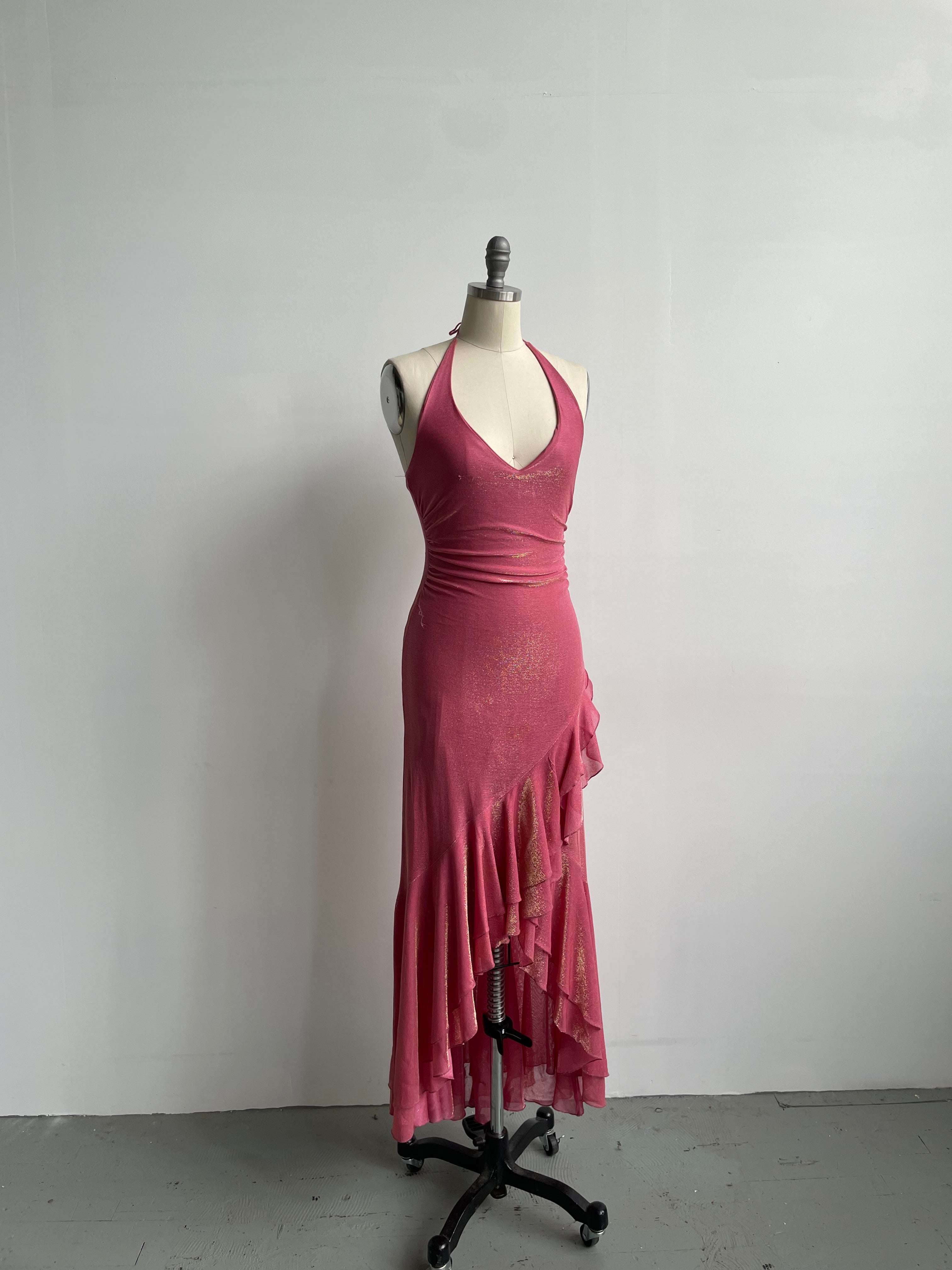 Peachy Pink Mermaid Dress