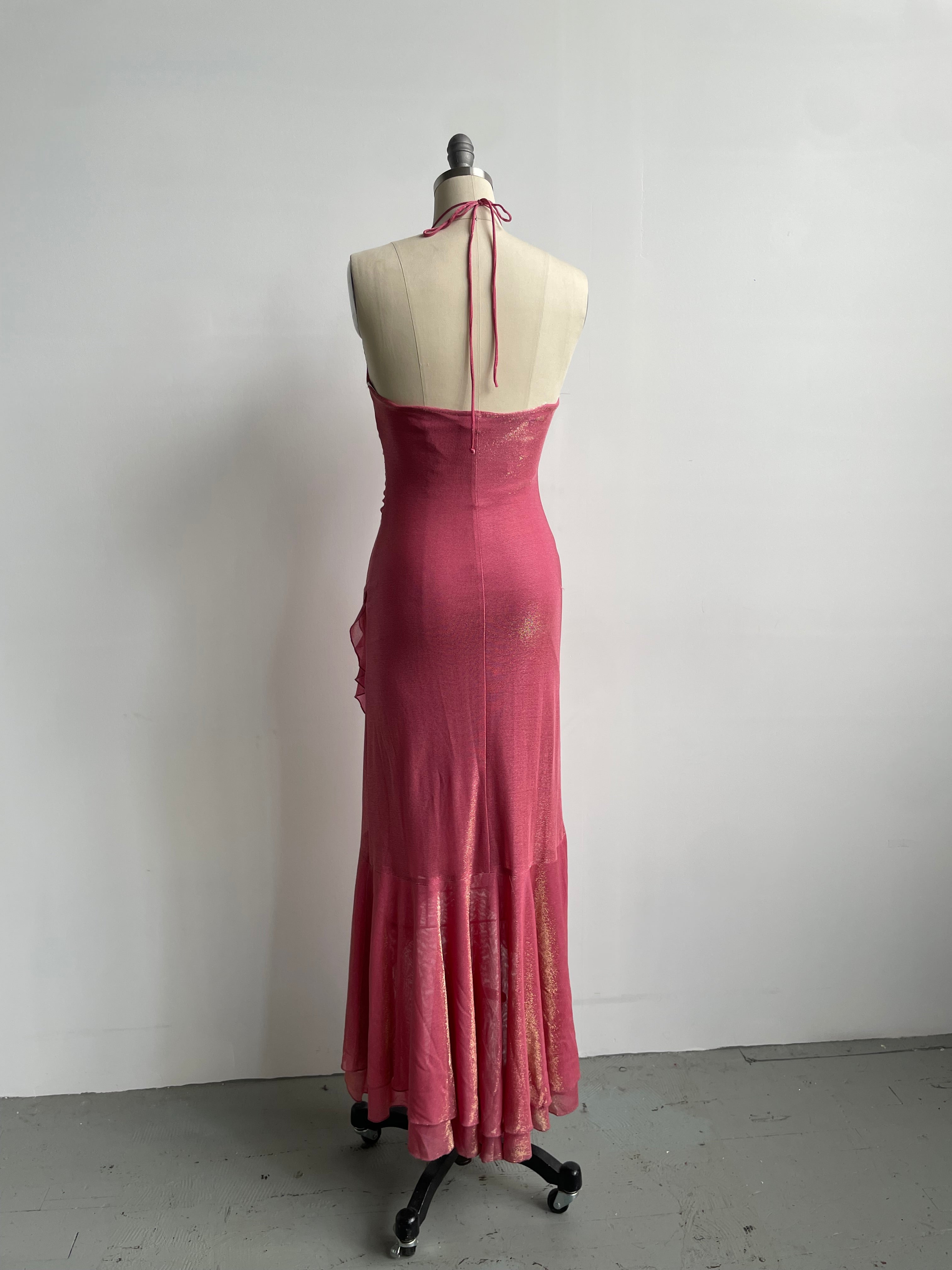 Peachy Pink Mermaid Dress