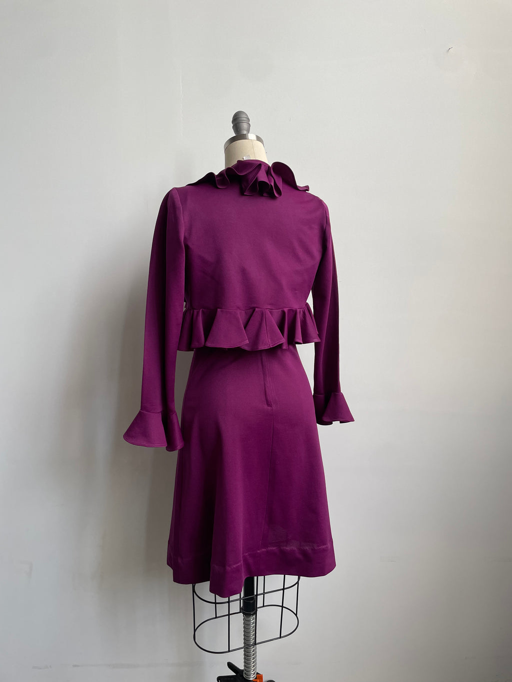 Deep Purple Mini Dress + Bolero