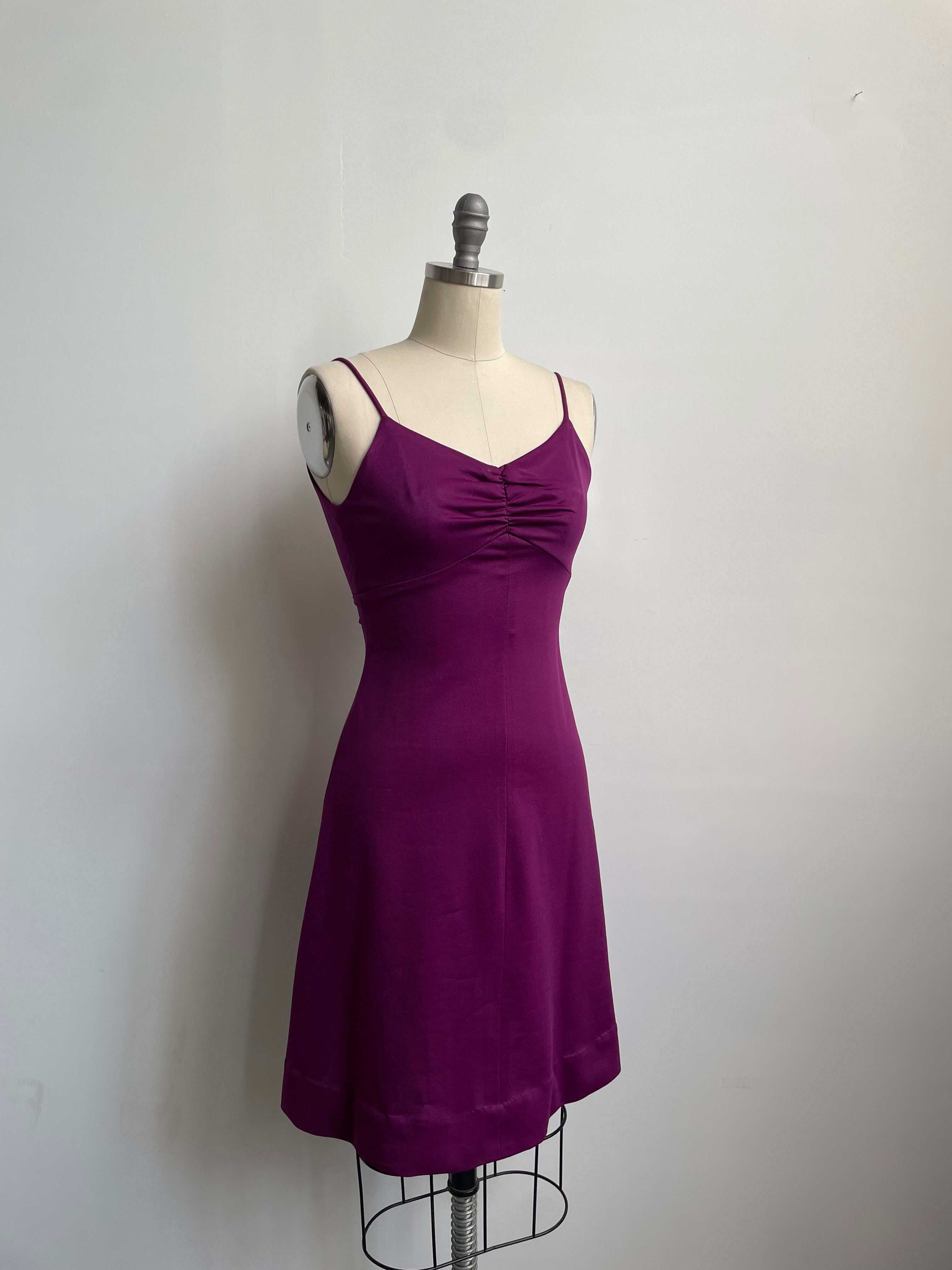 Deep Purple Mini Dress + Bolero